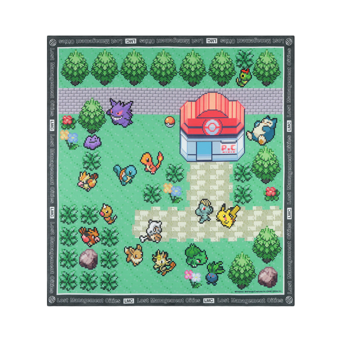 엘엠씨 x 포켓몬 픽셀 아트 스크린 반다나 믹스(LMC x Pokemon Pixel Art Screen Bandana Mix)