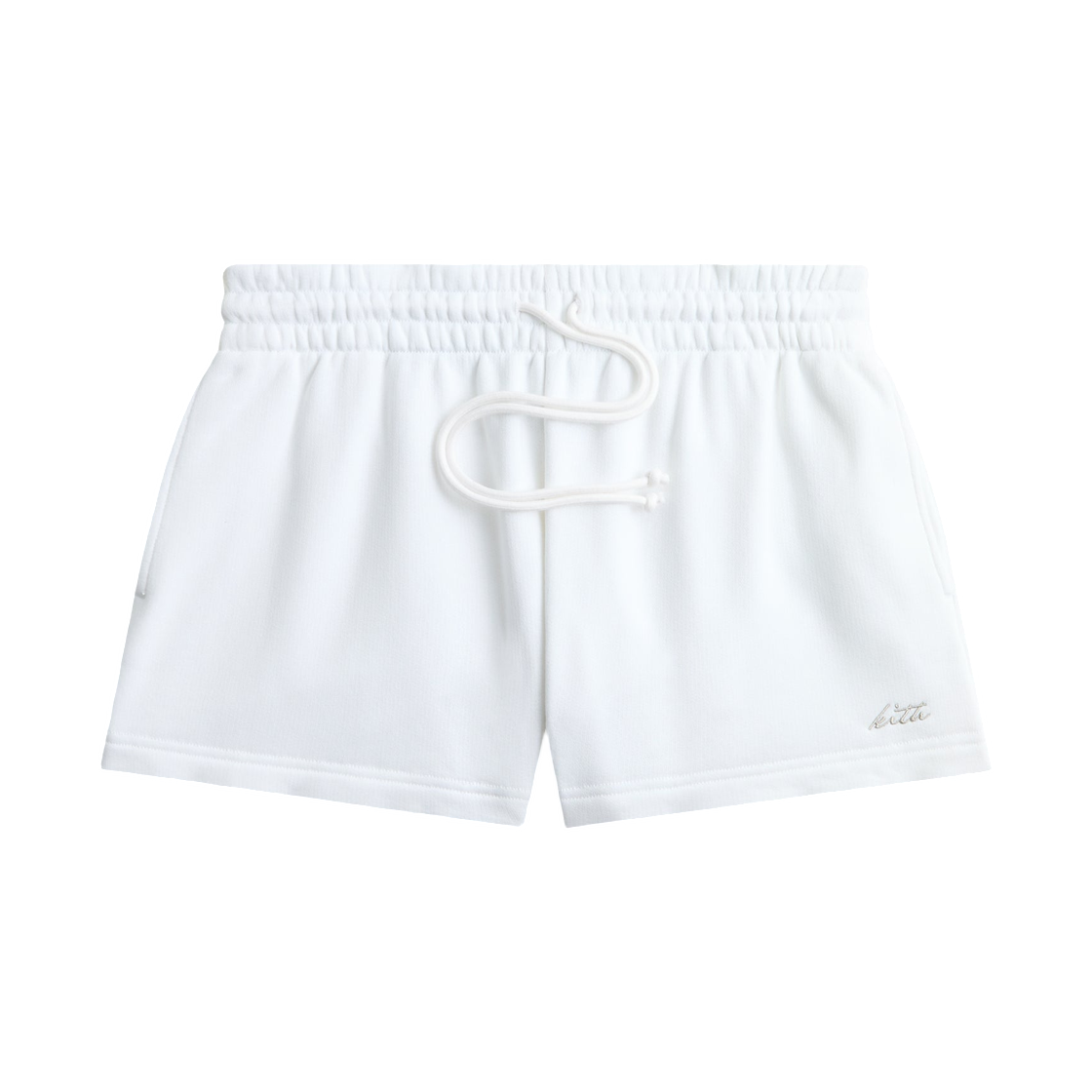 (W) 키스 로라 마이크로 스웨트쇼츠 화이트((W) Kith Lorah Micro Sweatshort White)