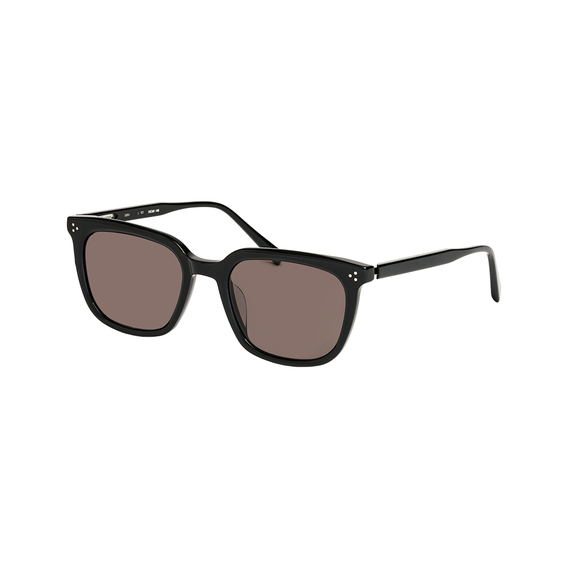 테츠오아이웨어 레오 선글라스 C1 블랙 & 블랙 렌즈(TETSUO EYEWEAR Leo C1 Black & Black Lens) - 2