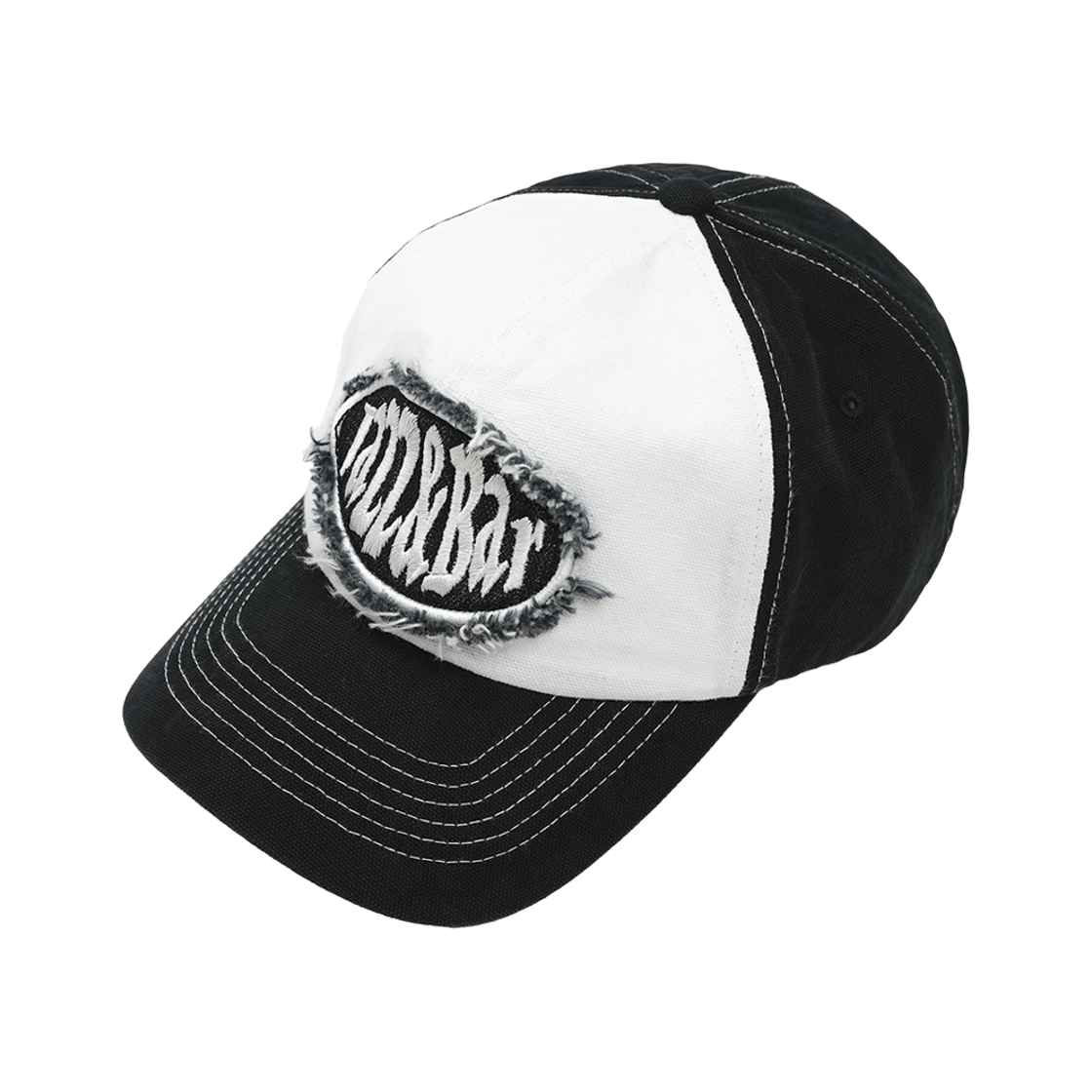 재즈앤바 데님 패치 로고 캡 블랙화이트(JAZZANDBAR 6P Denim Patch Logo Cap BlackWhite) - 4