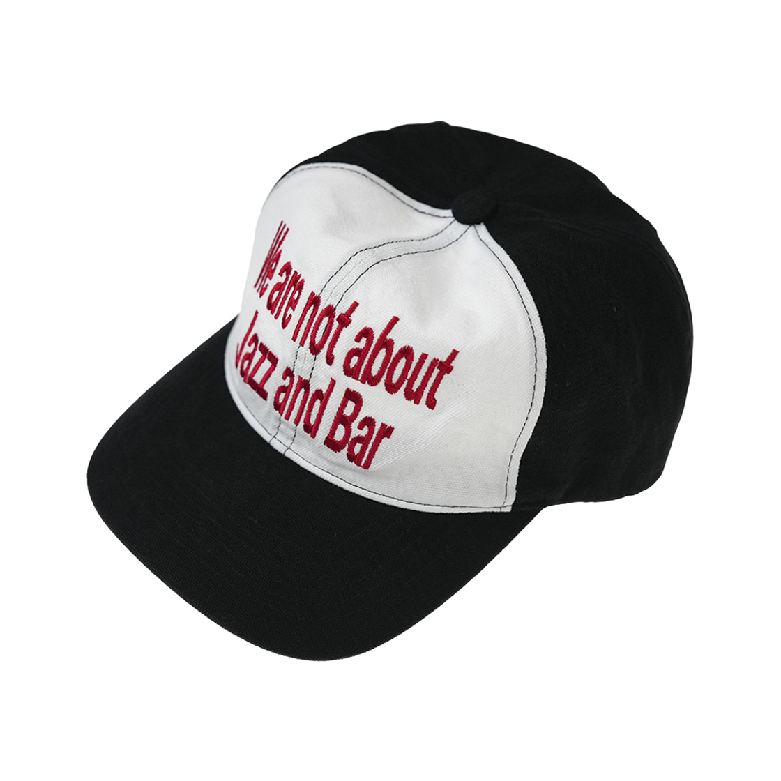 재즈앤바 워시드 로고 캡 블랙화이트(JAZZANDBAR WNJB Washed Logo Cap BlackWhite) - 3