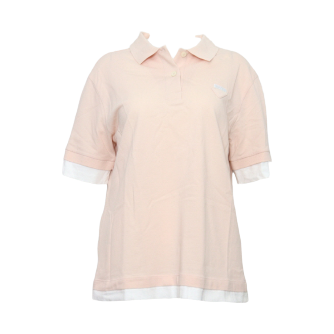 프라다 39586 레이어드 PK 폴로 여성 반팔 티셔츠aa63017(Prada Layered PK Polo Women Short Sleeve T-Shirt 39586) - 1
