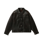 A.Presse Vintage Leather 1st Type Jacket Brown - 26FW