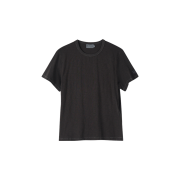 (W) SUNDAY CEREMONY Natural Dyed Basic Slub Tee - Deep Charcoal