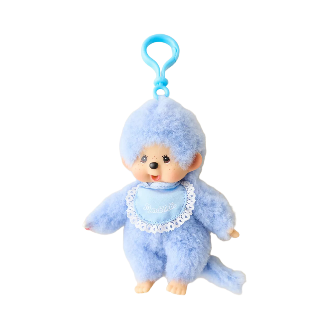 - Monchhichi Beanie Plushie Keychain Blue