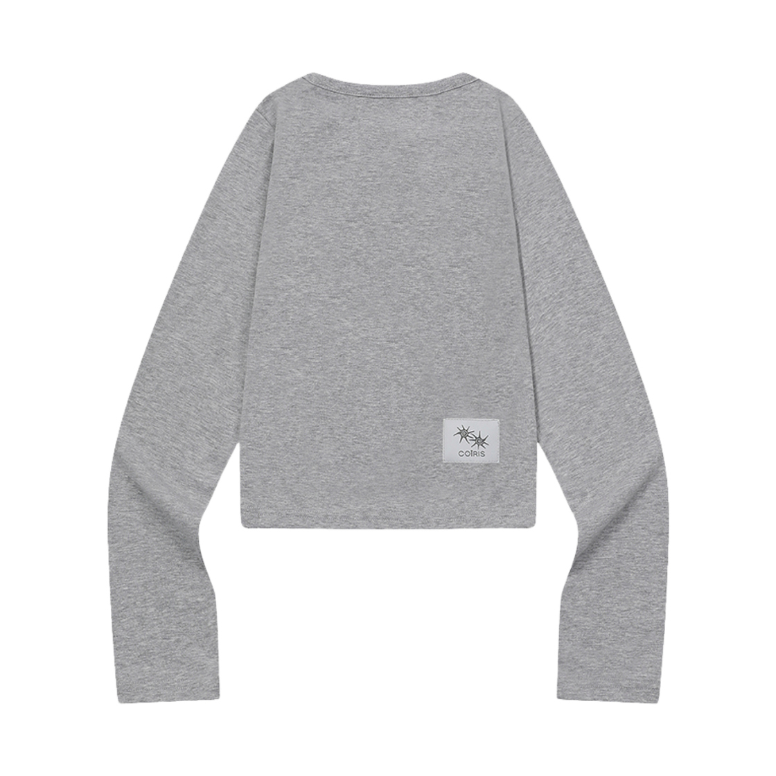 코이리스 루번 슬릿 브이넥 긴팔 티 그레이(Coiris Ruben Slit V-Neck Long Sleeve T Gray) - 2