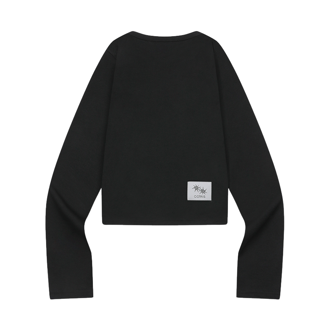 코이리스 루번 슬릿 브이넥 긴팔 티 블랙(Coiris Ruben Slit V-Neck Long Sleeve T Black) - 2