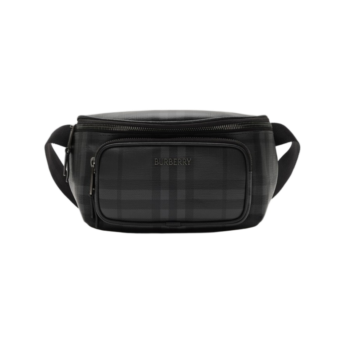 8128050 Burberry City Check Belt Bag Iron Grey
