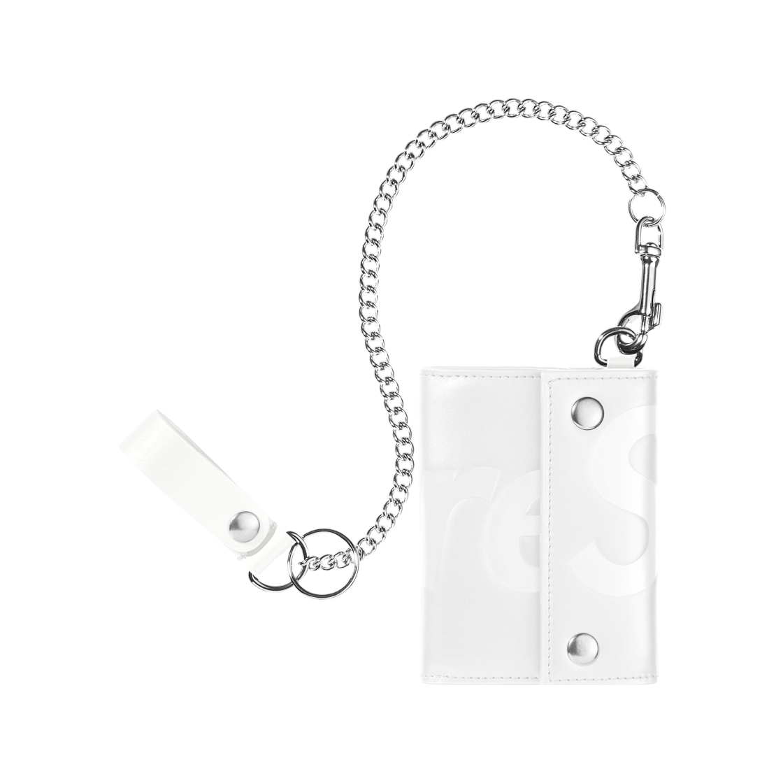슈프림 레더 체인 월렛 화이트 - 26SS(Supreme Leather Chain Wallet White - 26SS)