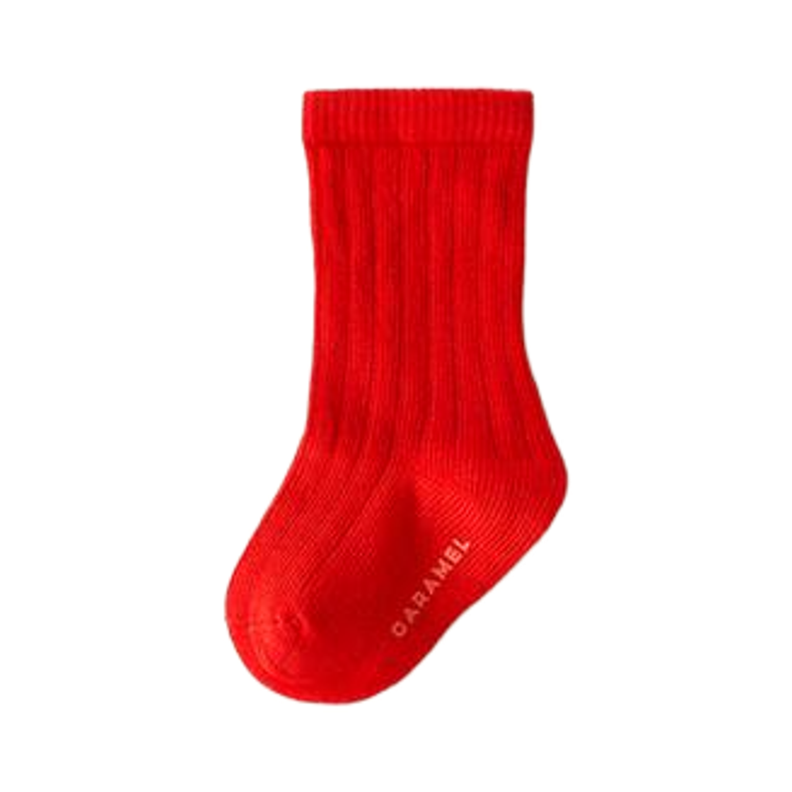 (키즈) 자라 x 카라멜 런던 리브 롱 삭스 레드((Kids) Zara x Caramel London Ribbed Long Socks Red)