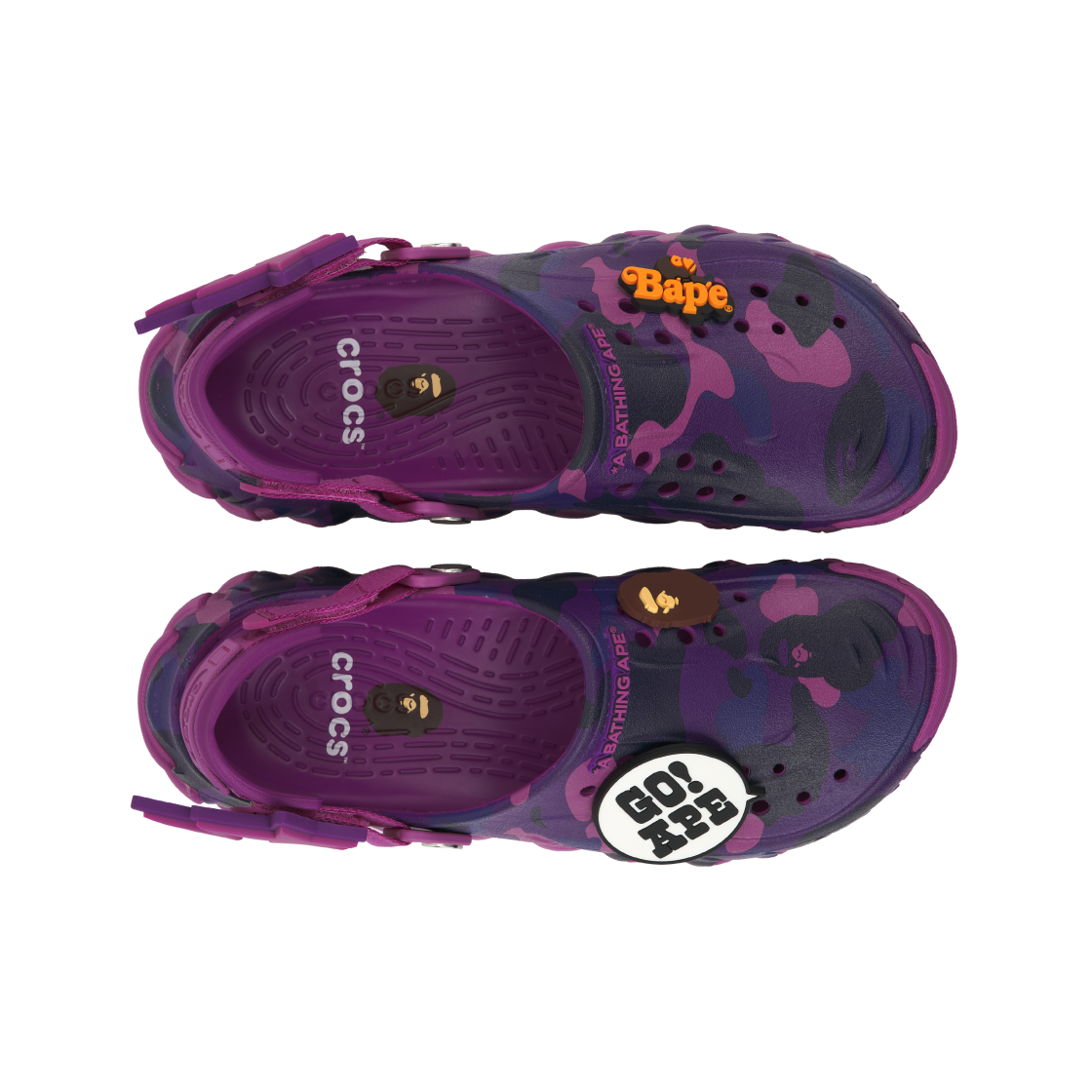 크록스 x 베이프 에코 RO 클로그 퍼플(Crocs x BAPE Echo RO Clog Purple) - 5