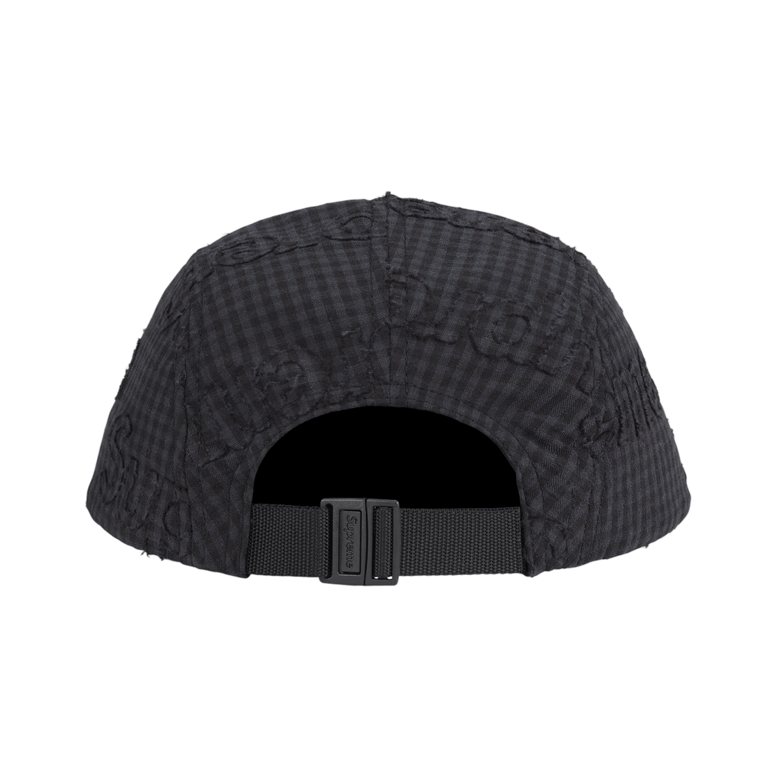 슈프림 모노그램 깅엄 캠프캡 블랙 - 26SS(Supreme Monogram Gingham Camp Cap Black - 26SS) - 2