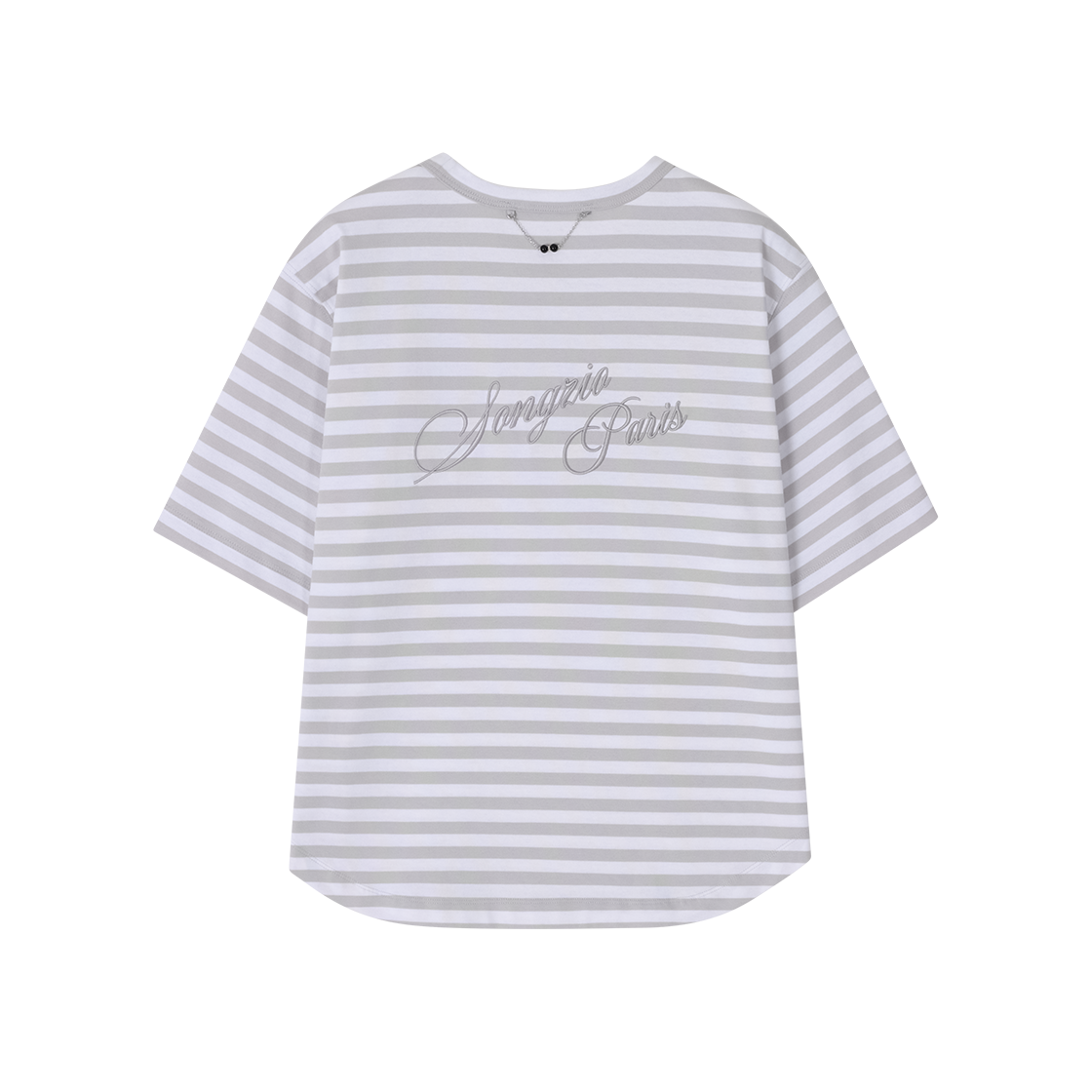 (W) 송지오 컬렉션 에크리뛰르 티셔츠 라이트그레이((W) SONGZIO COLLECTION Ecriture T Shirt Light Grey) - 2