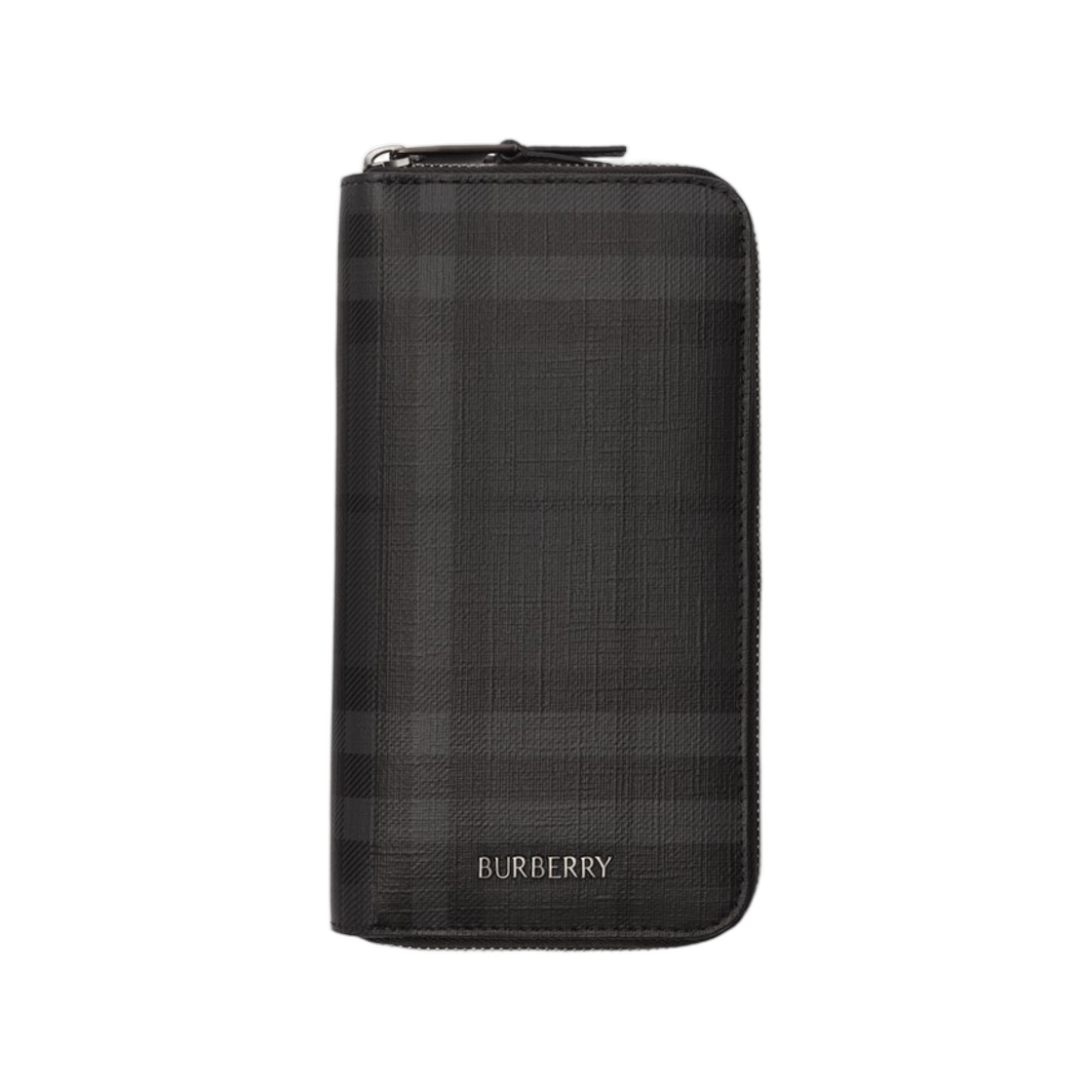 버버리 라지 시티 체크 집 월렛 아이언 그레이(Burberry Large City Check Zip Wallet Iron Grey)