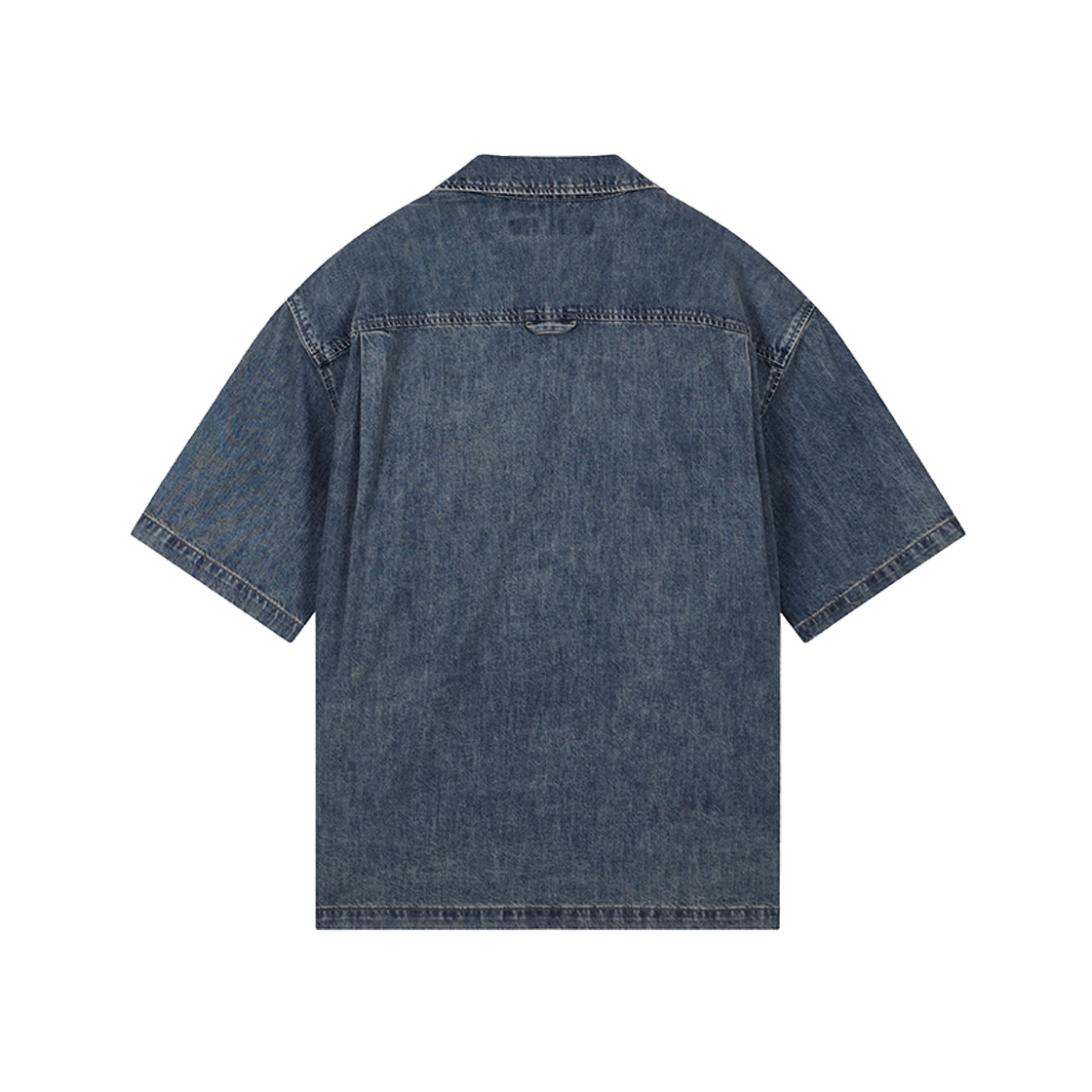 지오송지오 오픈 카라 리오셀 데님 하프 셔츠 베이지 ZI3SH322BE(ZIOSONGZIO Open Collar Lyocell Denim Half Shirt Beige) - 2