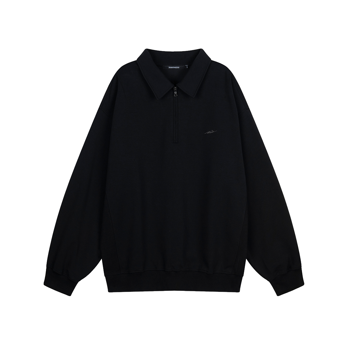 지오송지오 다다이즘 엠브로이드 카라 집업 블랙 ZI2TS208BK(ZIOSONGZIO Dadaism Embroidered Collar Zip Up Black) - 2