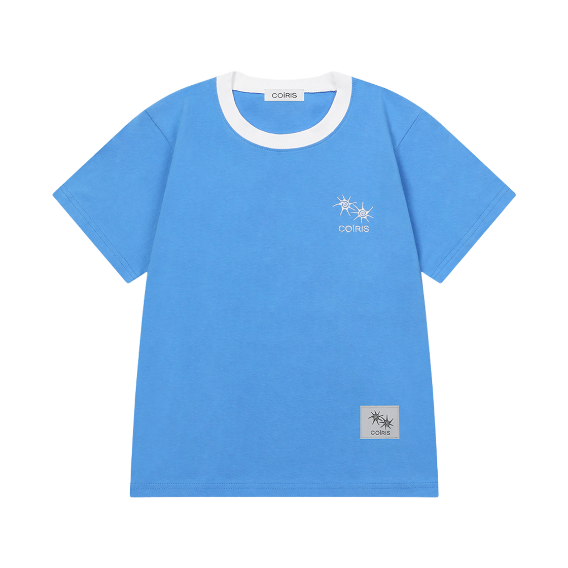 C-P00000DS Coiris Rora Small Logo Half T Blue