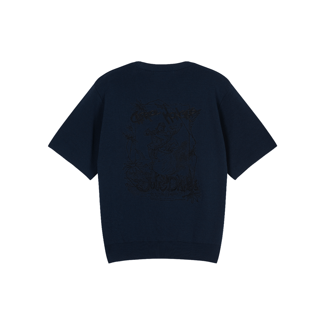 지오송지오 카프리스 아트워크 크루넥 니트 네이비 ZI3KT314NY(ZIOSONGZIO Caprice Artwork Crewneck Knit Navy)