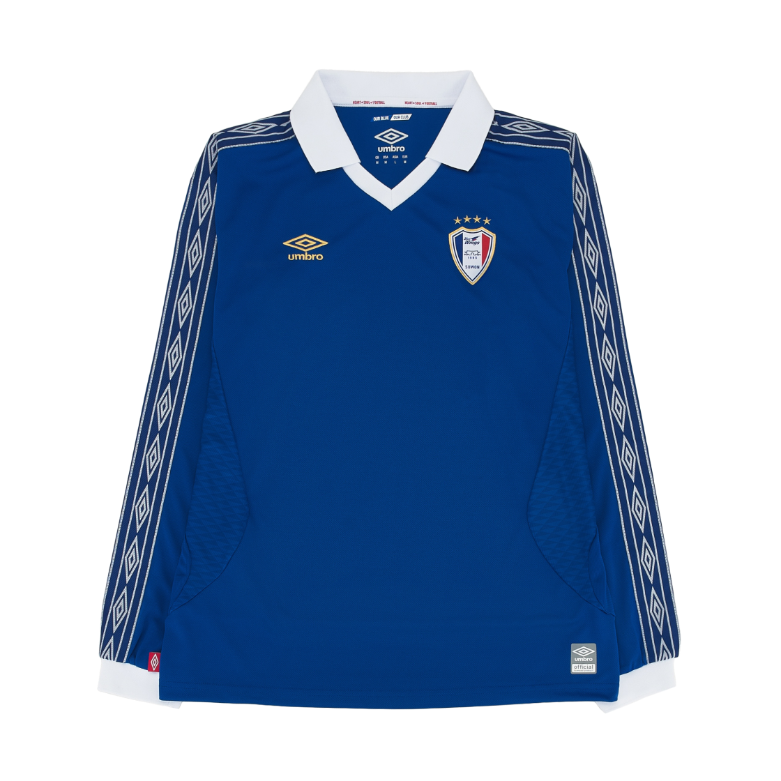 엄브로 수원 삼성 레전드 매치 스페셜 롱슬리브 저지 블루 (논 마킹 버전)(Umbro Suwon Samsung Legend Match Special Long Sleeve Jersey Blue (Non Marking Ver.))