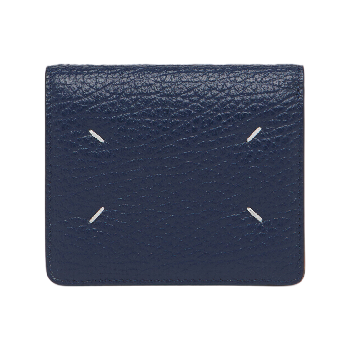 S56UI0140P8844HB394 Maison Margiela Four Stitches Wallet Clip Navy Blue