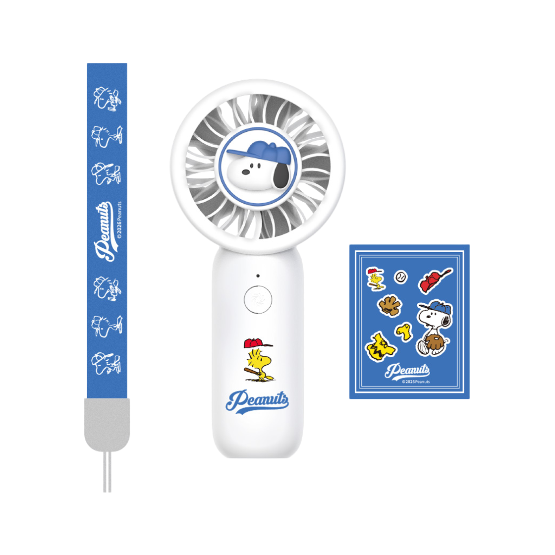 로이체 피너츠 스누피 충전식 휴대용 미니 선풍기 핸디팬(Royche Peanuts Snoopy Rechargeable Portable Mini Handy)
