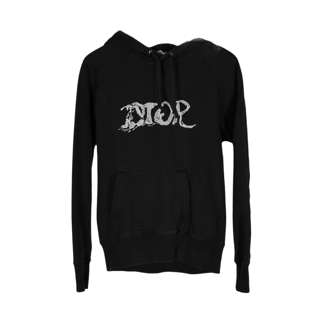 IT2KTOMUOMP6 Dior x Peter Doig Men's Logo Embroidered Hoodie - Black