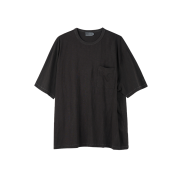 (M) SUNDAY CEREMONY Natural Dyed Basic Slub Tee - Deep Charcoal