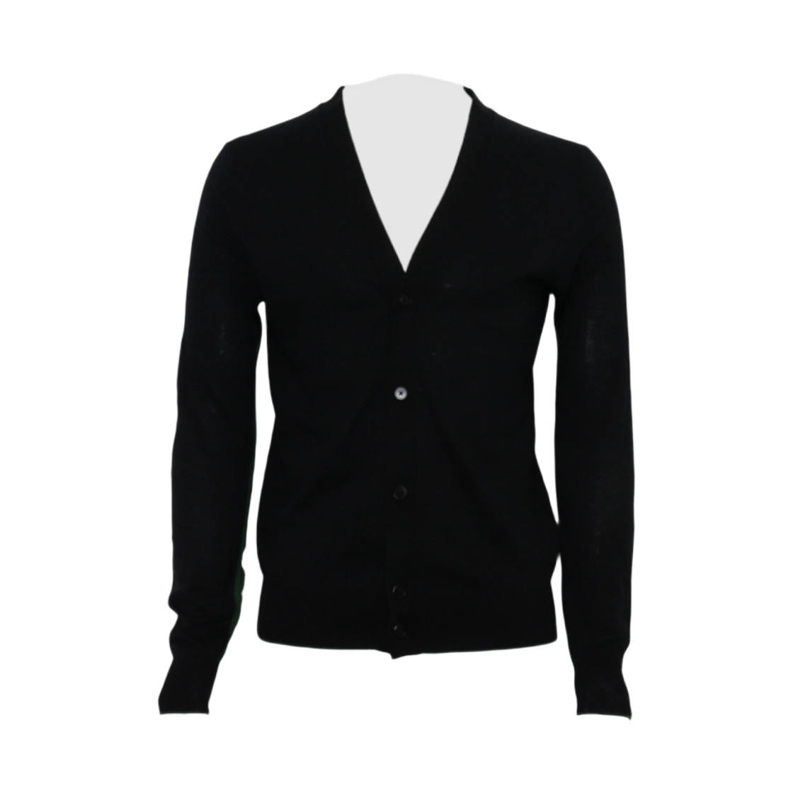 ITGN6QIV5CGP Givenchy Black Cotton Blend Green Pattern Men's Cardigan