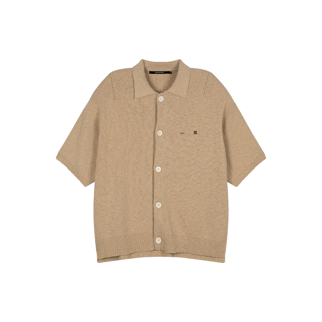 지오송지오 부클 카라 가디건 베이지 ZI3KT322BE(ZIOSONGZIO Boucle Collared Cardigan Beige)