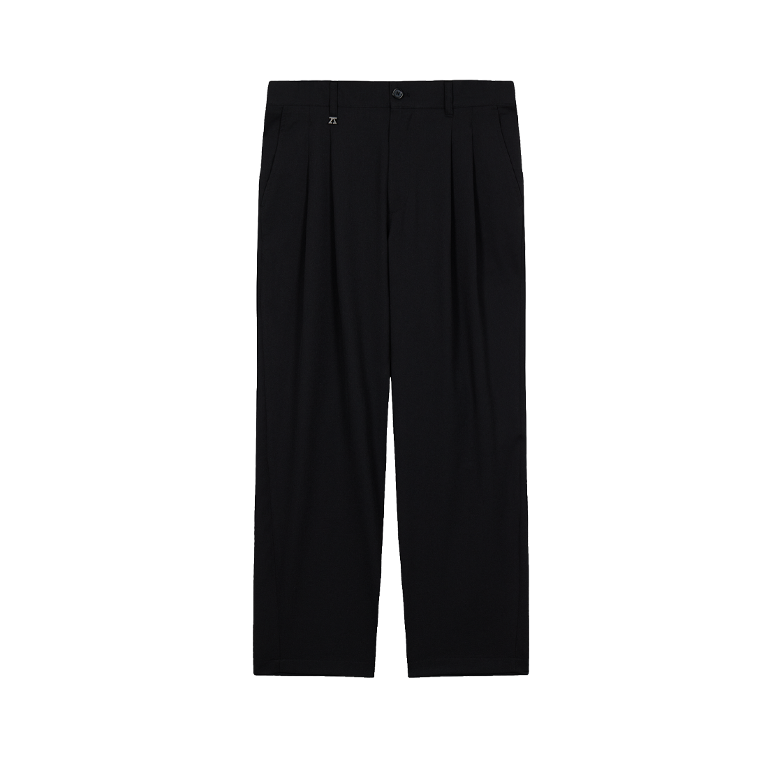 지오송지오 타임리스 투턱 캐롯 팬츠 블랙 ZI3PT391BK(ZIOSONGZIO Timeless Two Tuck Carrot Pants Black)