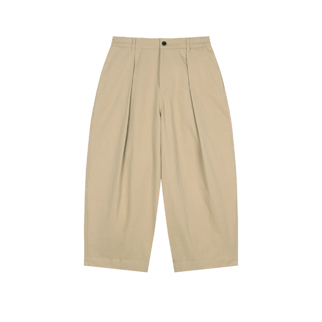 ZI2PT204BE ZIOSONGZIO Curved Cotton Pants Beige