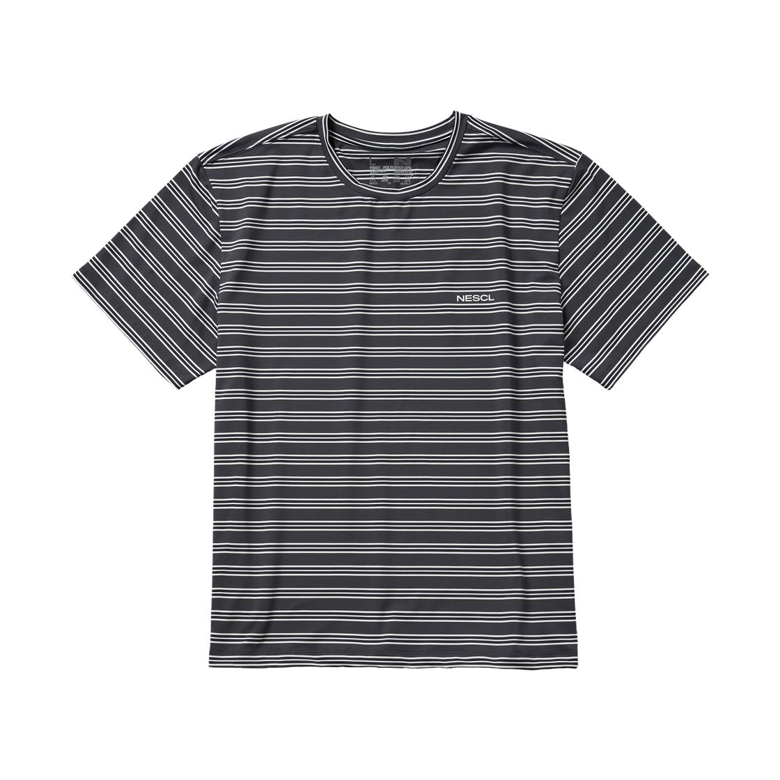 네거티브 스플릿 클럽 프로스트 스트라이프 시스템 티셔츠 차콜(negative split club Frost Stripe System T-Shirt Charcoal)