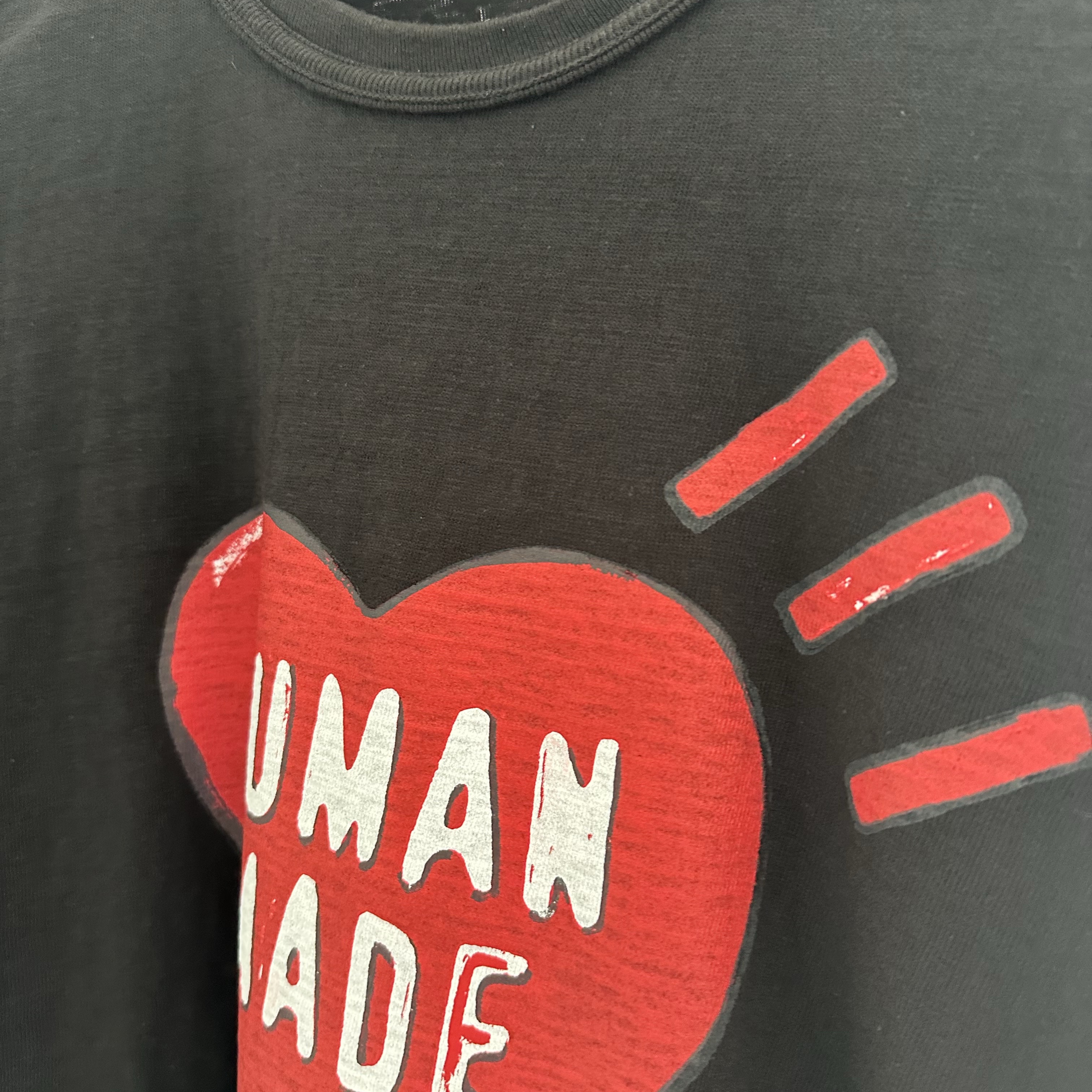 Human Made Graphic T-Shirt Black 착용 스타일 - 1