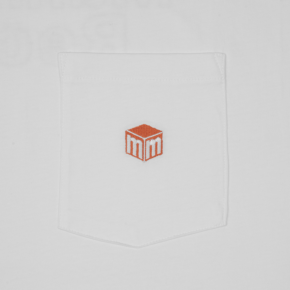 맨하탄 레코즈 라인 로고 포켓 티 - 화이트(Manhattan Records Line Logo Pocket Tee - White) - 5