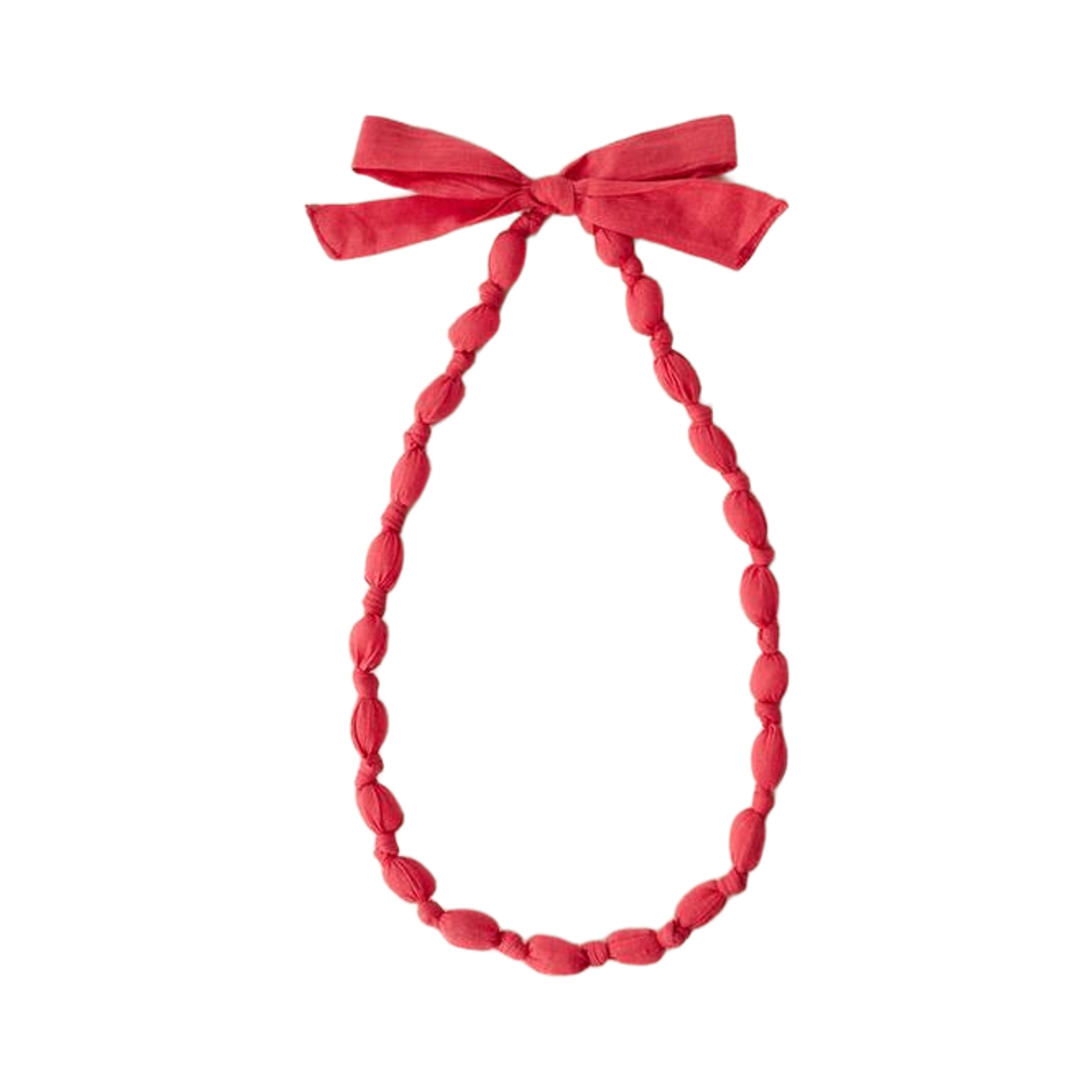 (키즈) 자라 x 카라멜 런던 위빙 네크리스 레드((Kids) Zara x Caramel London Weaving Necklace Red)