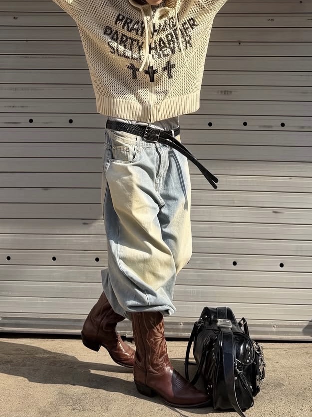 Epr. Layer Double Strap Belt 착용 스타일 - 1