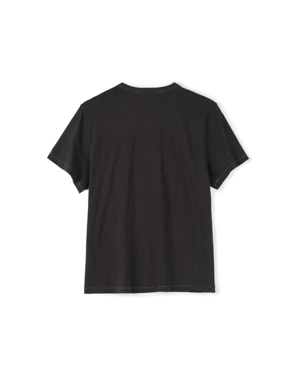 [예약 배송] (W) 선데이세레머니 내추럴 다이드 베이직 슬럽 티 - 딥 차콜([예약 배송] (W) SUNDAY CEREMONY Natural Dyed Basic Slub Tee - Deep Charcoal) - 2