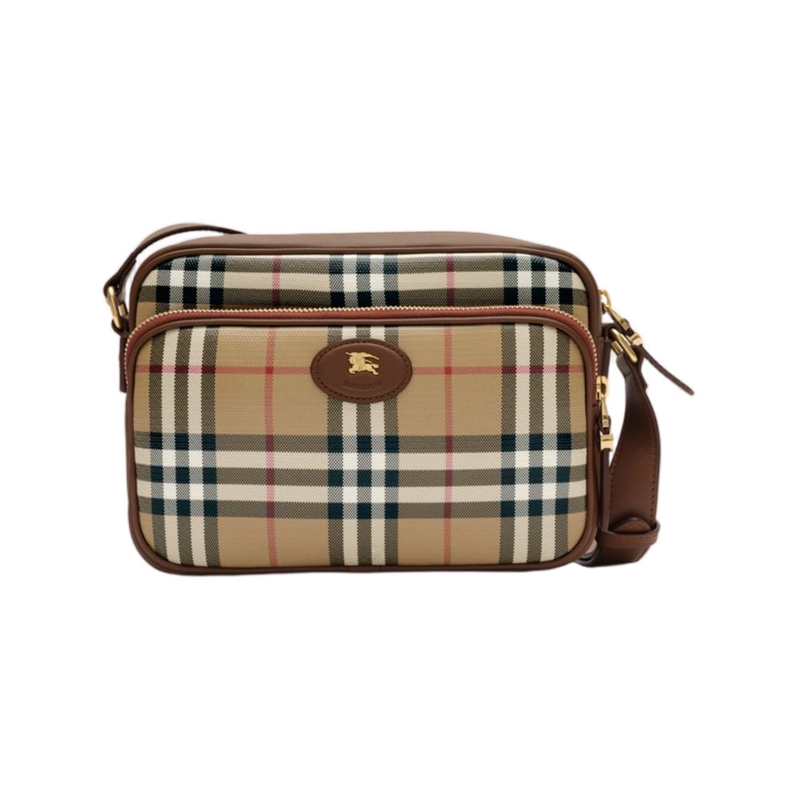 8127864 Burberry Check Pocket Crossbody Bag Archive Beige