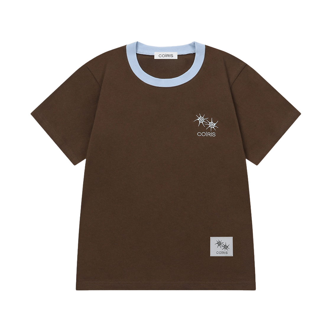 C-P00000DS Coiris Rora Small Logo Half T Brown