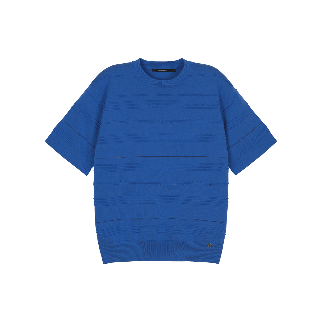 지오송지오 멀티 텍스쳐 크루넥 니트 블루 ZI3KT309BL(ZIOSONGZIO Multi Texture Crewneck Knit Blue) - 1