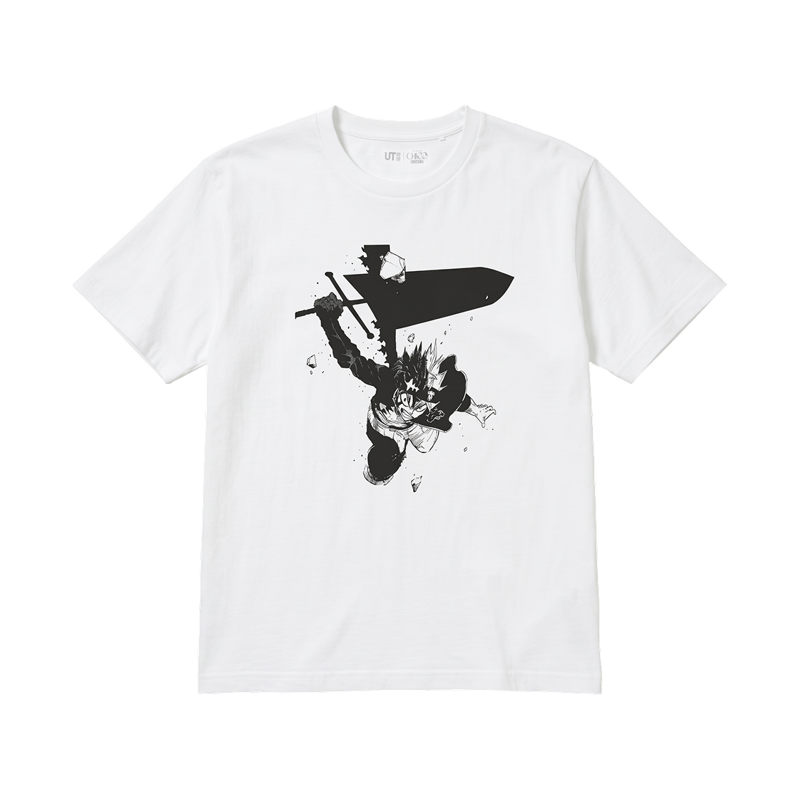 489661-00 Uniqlo UT Shueisha 100th Anniversary Black Clover T-Shirt White
