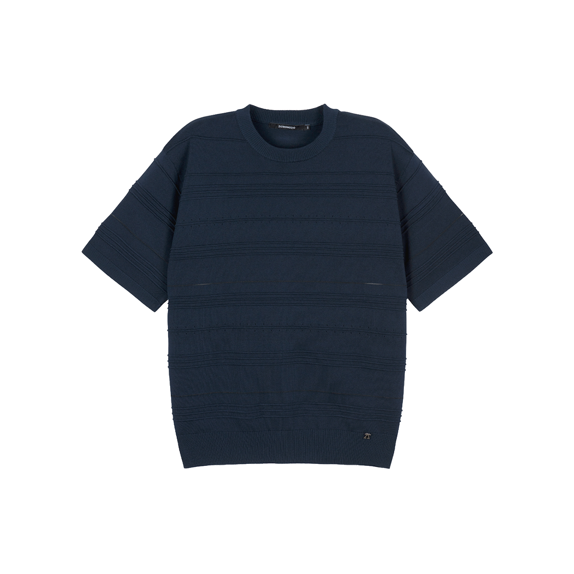 지오송지오 멀티 텍스쳐 크루넥 니트 네이비 ZI3KT310NY(ZIOSONGZIO Multi Texture Crewneck Knit Navy)