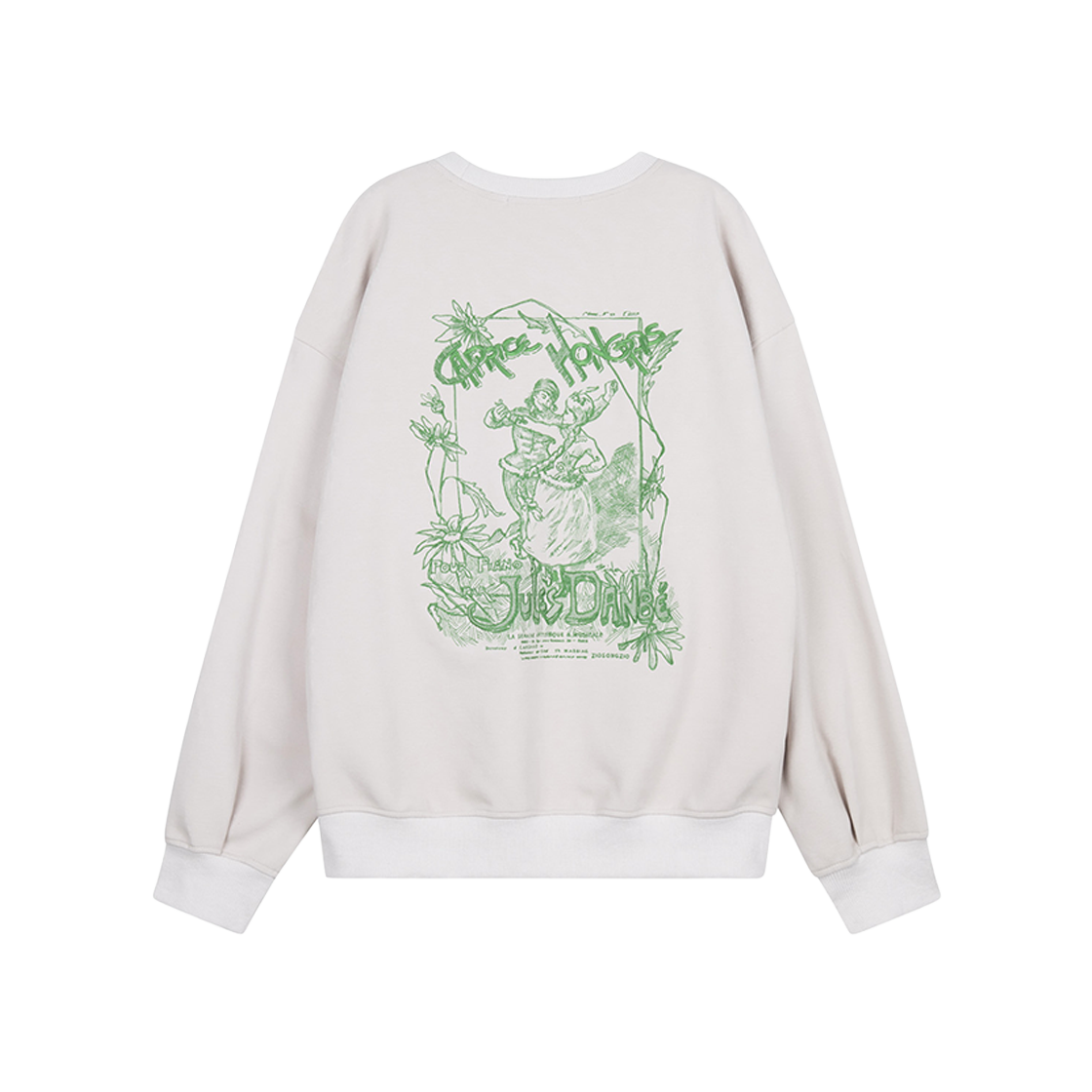 ZI2TS204CR ZIOSONGZIO Caprice Embroidered Sweatshirt Cream