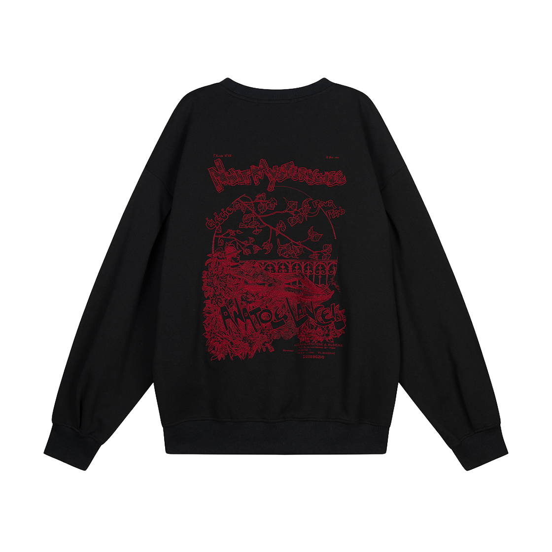 ZI2TS203BK ZIOSONGZIO Anatole Embroidered Sweatshirt Black