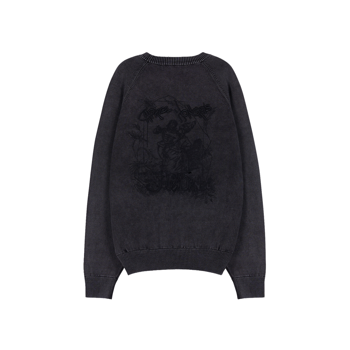 지오송지오 솔트 다잉 카프리스 크루넥 니트 그레이 ZI2KT207GY(ZIOSONGZIO Salt Dying Caprice Crewneck Knit Grey) - 1