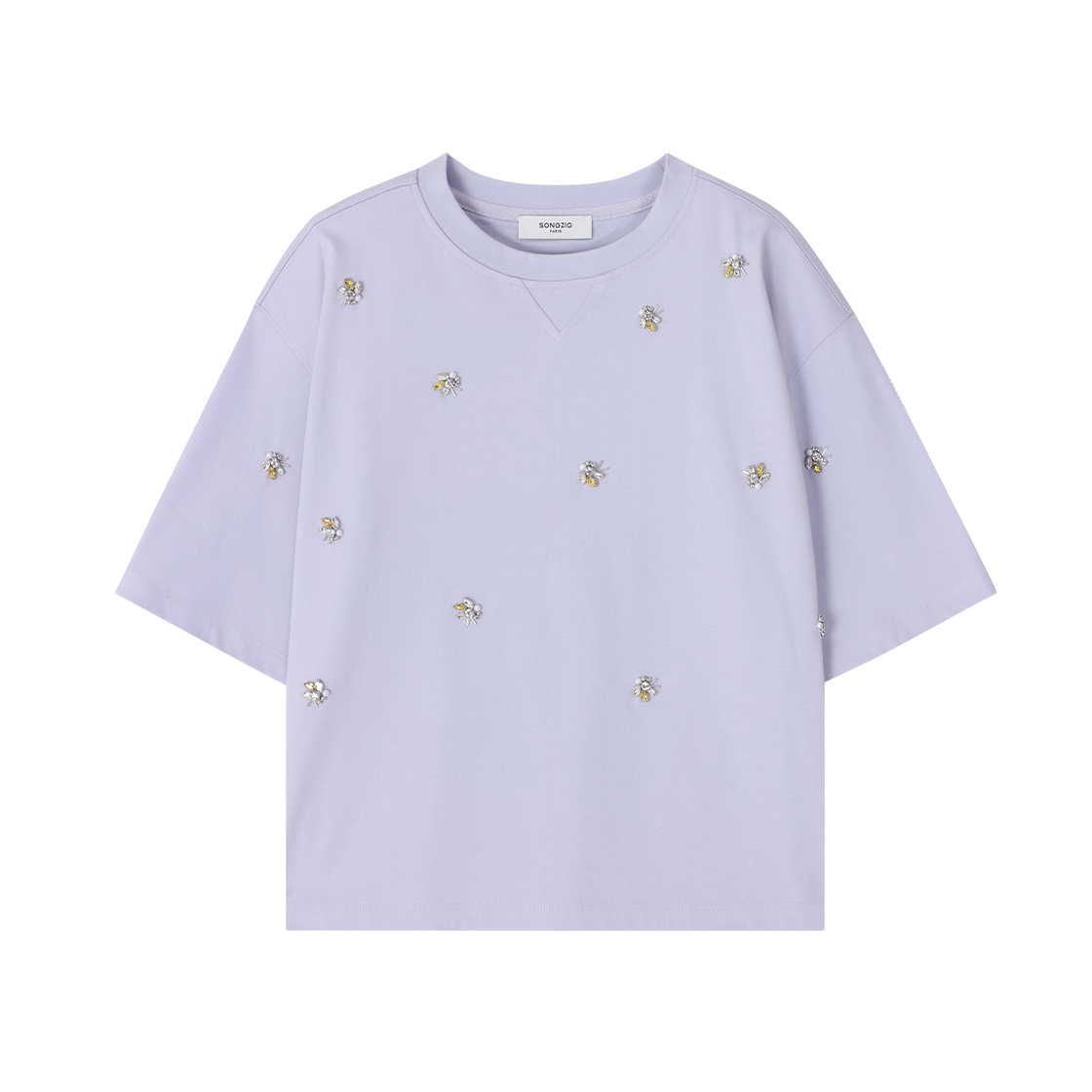 WI3TS318LV (W) SONGZIO Papillon Crop T Shirt Lavender