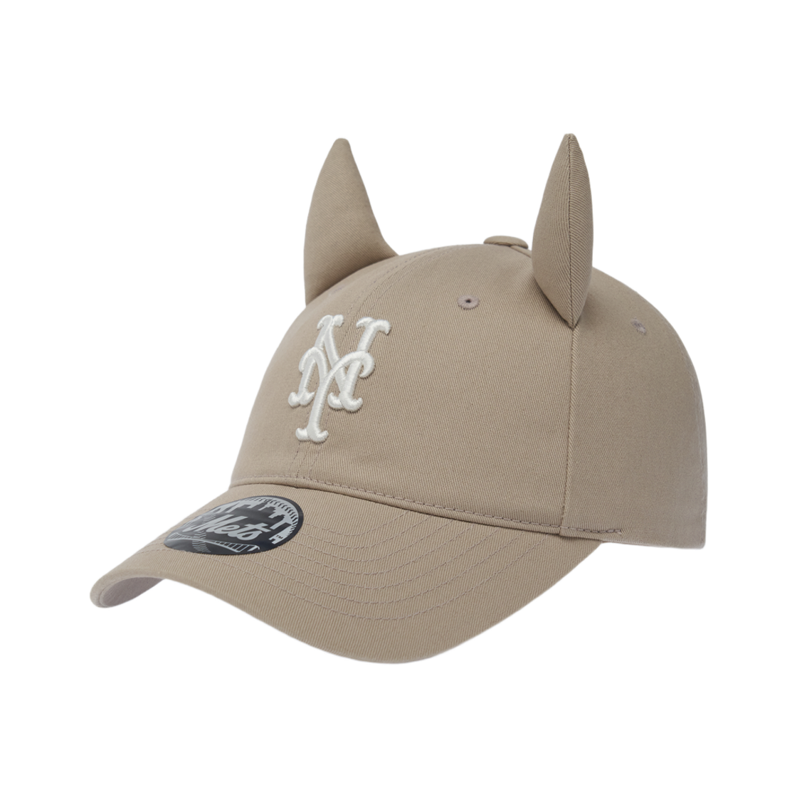 3ACPB206N-09SAS MLB Signature Devil Unstructured Ball Cap New York Mets Light Beige