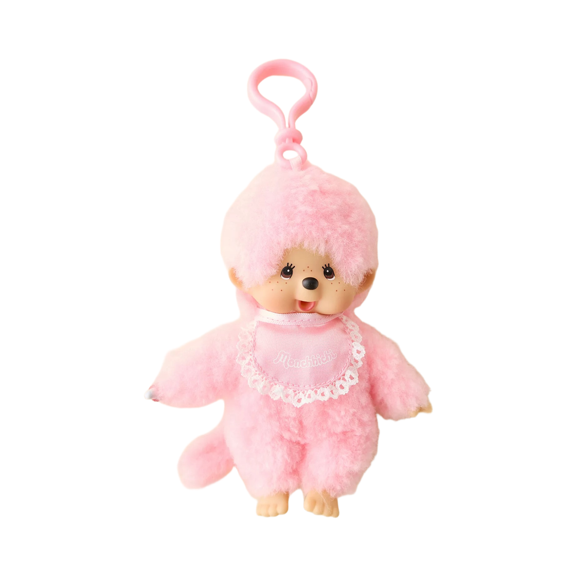 - Monchhichi Beanie Plushie Keychain Pink