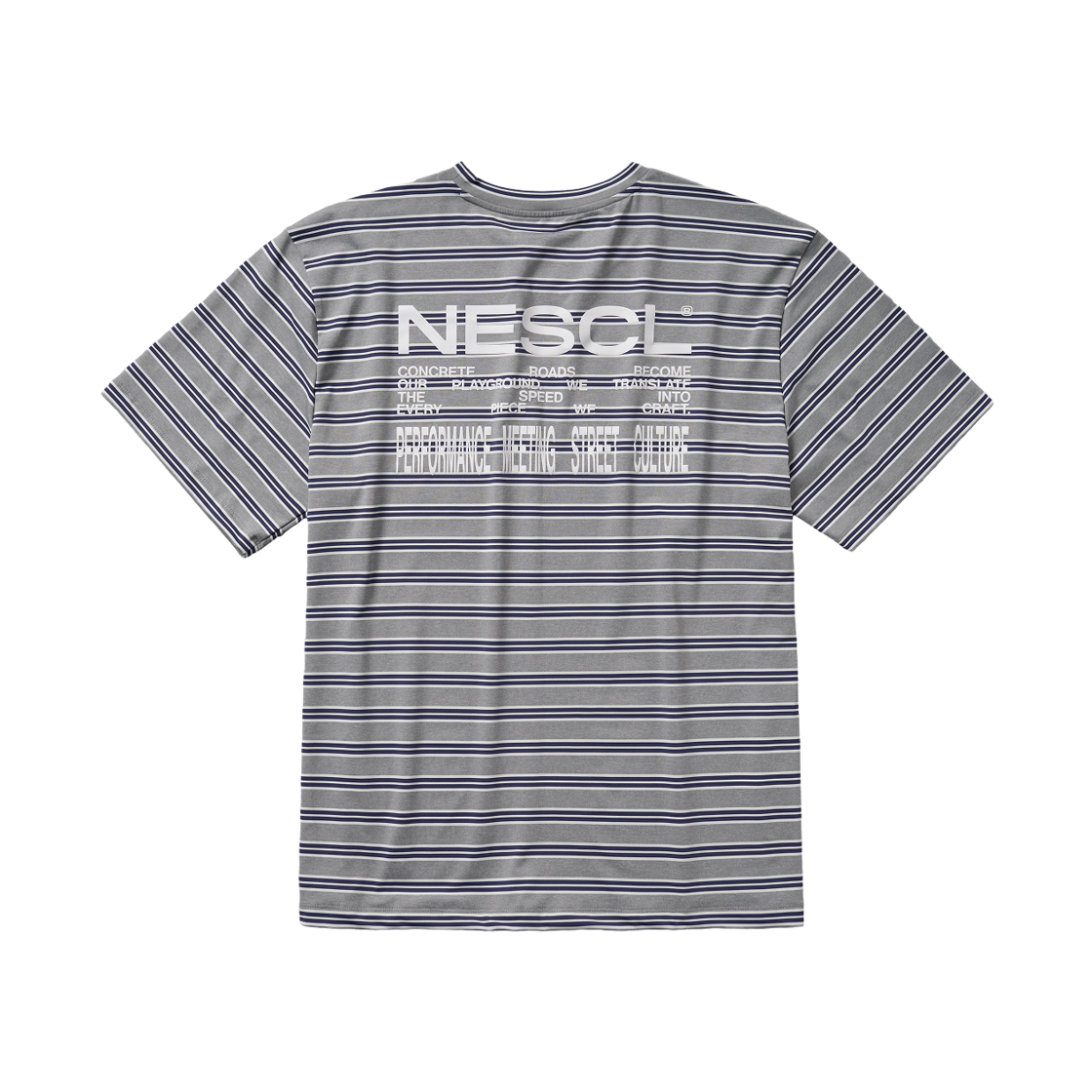 네거티브 스플릿 클럽 프로스트 스트라이프 시스템 티셔츠 그레이(negative split club Frost Stripe System T-Shirt Gray) - 2