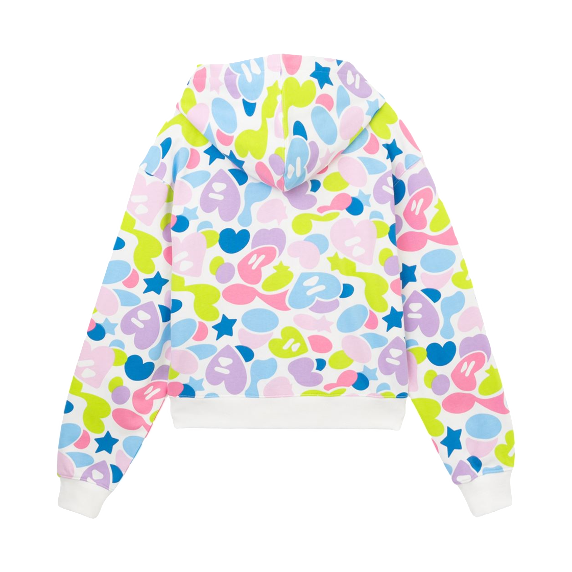 (W) 베이프 카모 후드 집업 스웨터 멀티((W) BAPE Camo Hooded Zip Up Sweater Multi) - 2